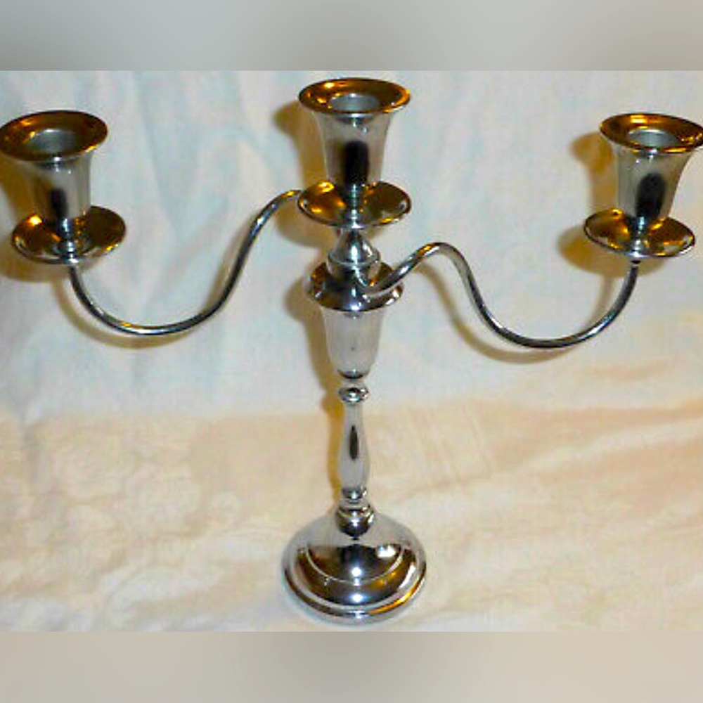 BEAUTIFUL MCM KROME KRAFT FARBER BROS NYNY CANDELABRA!